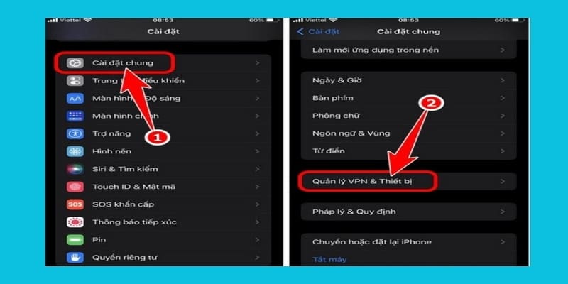cài đặt VPN 